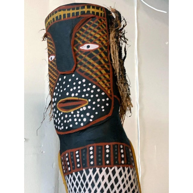 Tribal Australian aboriginal ironwood Bima Figure Carving Tiwi Island For Sale - Image 3 of 8