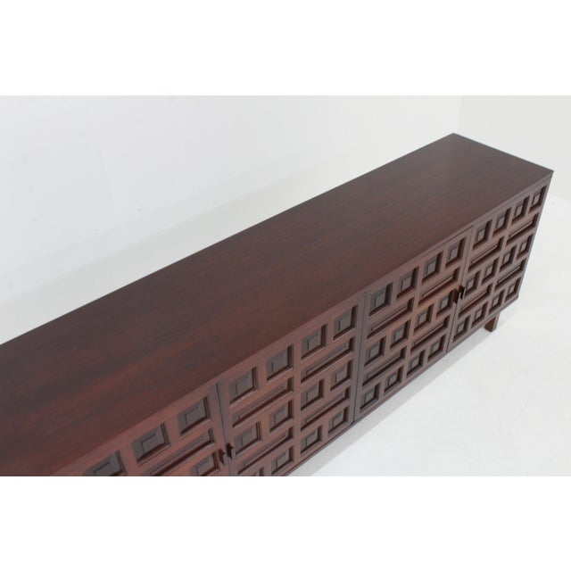 Vintage Brutalist Spanish Credenza, 1970s For Sale - Image 4 of 10