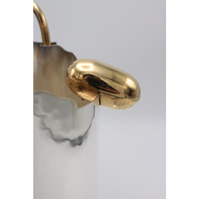 Modern 1990s Unusual Sterling Silver Champagne Cooler For Sale - Image 3 of 9