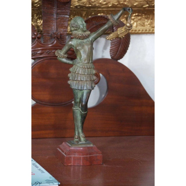 A wonderful, Art Deco quite striking bronze statue by sculptor Pierre Laurel from the Marcel Guillemard foundry. It...