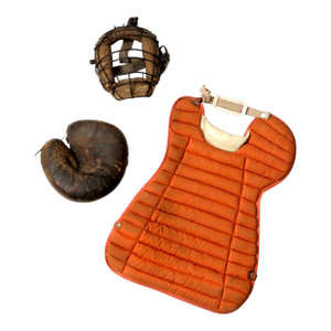 Vintage Baseball Catchers Gear Collection C. 1930s-1950s