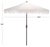 Modern Torsa 9 Ft Crank Umbrella, Ivory/Brown Pole For Sale - Image 3 of 9