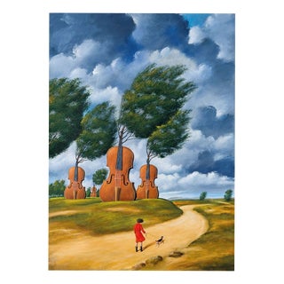 Rafal Olbinski, Autumn Comes, 2024, Giclée Print For Sale