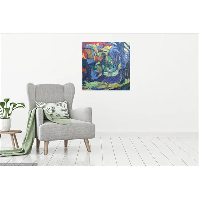 2020s "Path in the Woods in France" Oil Painting Framed For Sale - Image 5 of 7