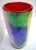 Glamorous Mid-Century Cased–Glass Block Vase With Red Interior - Makora Krosno Poland For Sale - Image 13 of 17