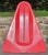 Metal Vintage Blazon Red Sno-Wing Metal Sled For Sale - Image 7 of 11