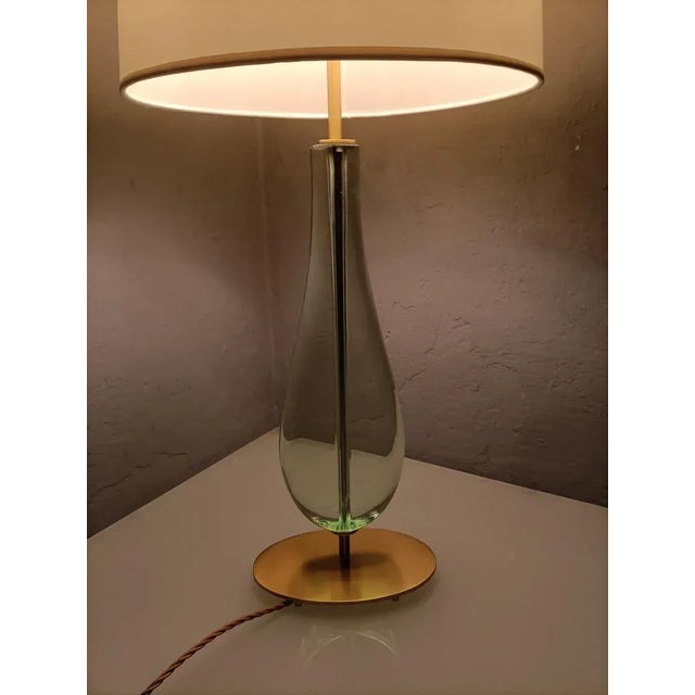 Table Lamp in Brass and Glass by Max Ingrand for Fontana Arte, 1950s For Sale - Image 12 of 13
