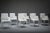 Mid-Century Modern Gio Dining Chairs in Ecru Leather by Walter Knoll, Germany, 2000s, Set of 8 For Sale - Image 3 of 18