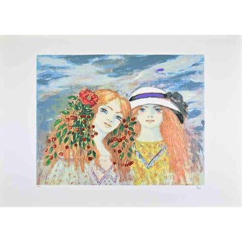 Lithograph on paper. Hand signed and numbered in pencil. Edition of 150. Excellent condition. This luminous colour...