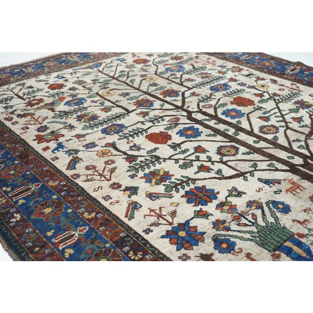 Textile Antique Afshar Rug 5'2'' x 6'4'' For Sale - Image 7 of 10