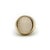 This 14k gold signet ring contains a beautifully carved white chalcedony intaglio carved with the image of an eagle. White...