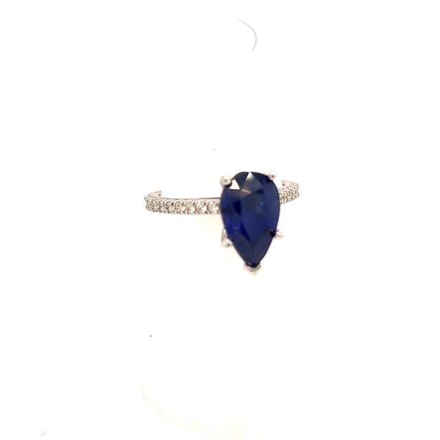 Composite Sapphire Diamond Ring Size 6.5 14k Gold 3.31 TCW Certified $2,895 215411 This is a Unique Custom Made Glamorous...