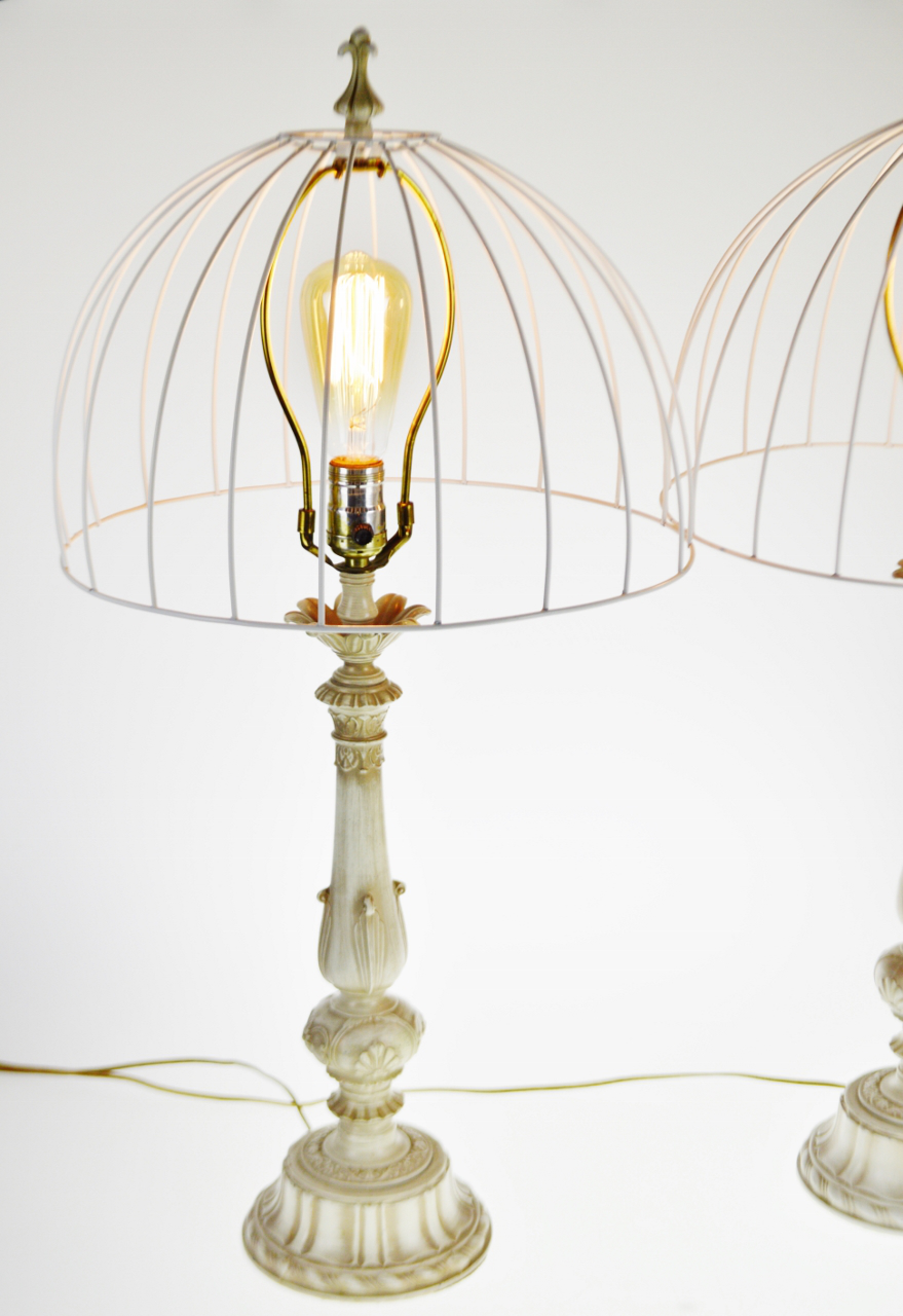 cage table lamp shade