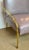 2020s Baker Modern Gray Leather and Brass Mila Lounge Chairs Pair For Sale - Image 5 of 6
