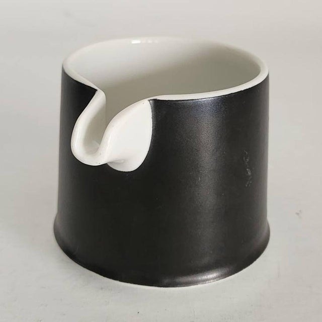 Vintage Otagiri Japan Creamer in Contempo Frost Black For Sale In Miami - Image 6 of 11