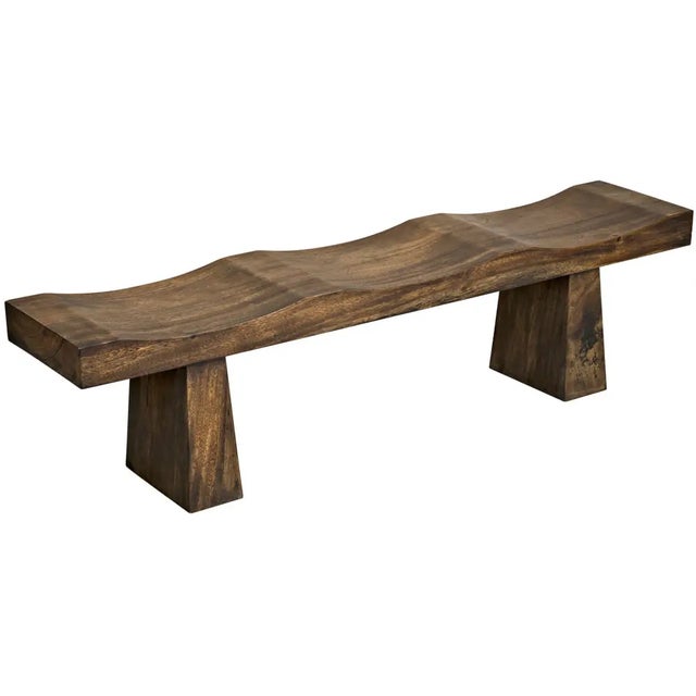 Not Yet Made - Made To Order NOIR Shibumi Bench, Munggur Wood For Sale - Image 5 of 5