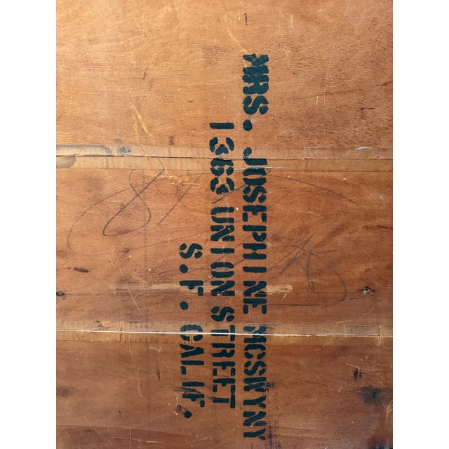 Antique Arts & Crafts Oak Cabinet With Leaded Glass Door & Velvet Interior For Sale - Image 17 of 17