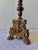 Copper 18th Century Candle Stick in Italian Wood For Sale - Image 8 of 10