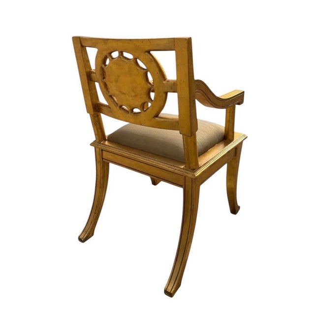 2000 - 2009 18th C Style Dessin Fournir Neoclassical Giltwood Armchair For Sale - Image 5 of 5