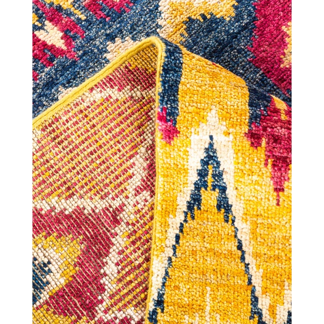 Modern, One-of-a-Kind Hand-Knotted Area Rug - Red , 6' 0" x 9' 4" For Sale In New York - Image 6 of 8