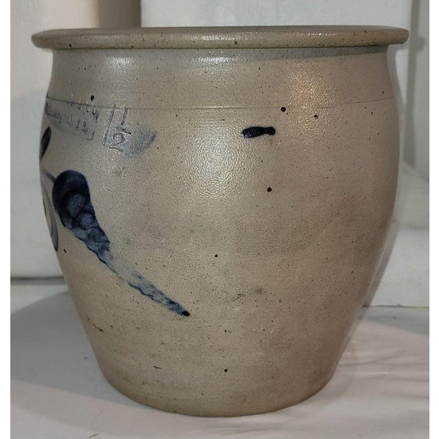 Early 20thc Wiliamsport 1.5 Gal Butter Crock For Sale - Image 4 of 5
