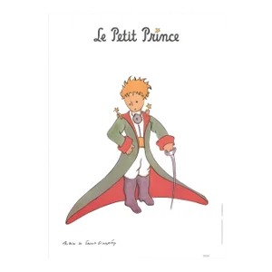 2015 Antoine de Saint Exupery 'The Little Prince and Red Cape Pack of 50' Modernism Multicolor,Green,Red France Offset Lithograph