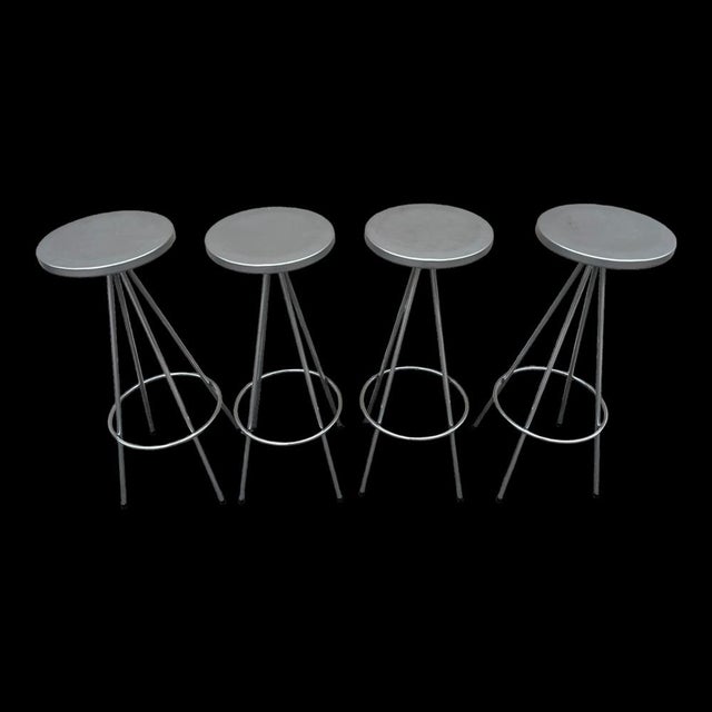 Contemporary Stool Created by Lluis Pau, 1990s, Set of 4 For Sale - Image 3 of 14
