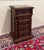 Antique French Marble Top Chest Side or End Table Nightstand Barley Twist Oak For Sale - Image 4 of 18