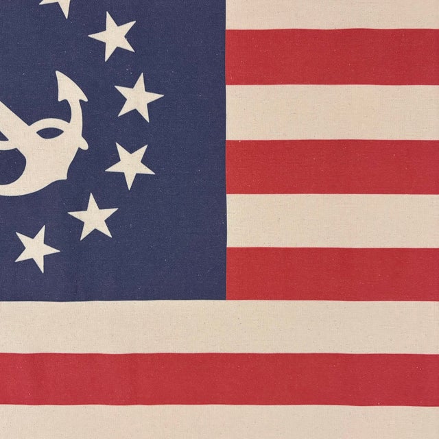 American 100% Cotton Flag, Vintage Style Faded American Yacht Ensign, Double Sided Print For Sale - Image 3 of 6