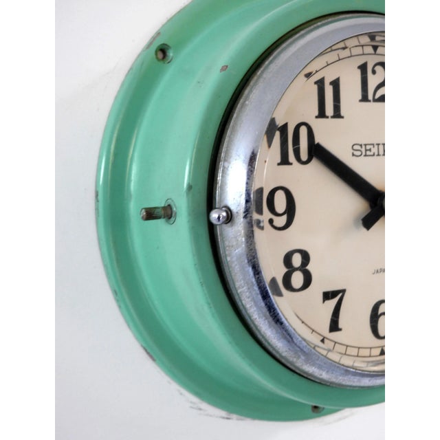 1990s Vintage 1980 Maritime Seiko Wall Clock For Sale - Image 5 of 8