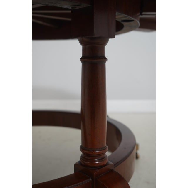 Regency-Style Mahogany Dining Table With Leaves For Sale - Image 15 of 18