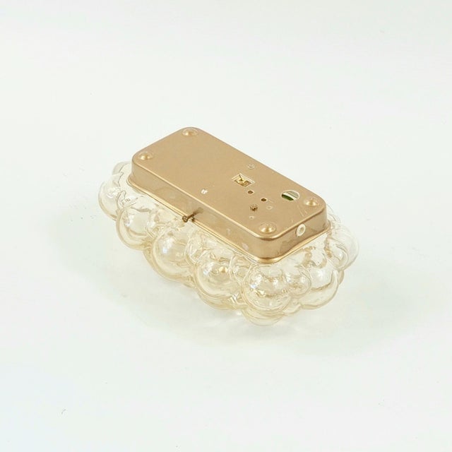 Amber Mid-Century Modern Amber Bubble Glass Wall Lamp by Helena Tynell for Limburg, Germany, 1960s For Sale - Image 8 of 9