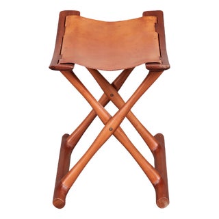 Egyptian Stool by Ole Wanscher for PJ Møbler, 1950s For Sale