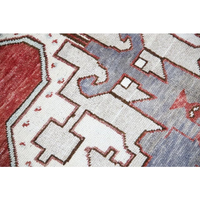 Turkish Oriental Hand Knotted Rug Turkish Vintage Oushak 5'5" x 9'8" For Sale - Image 3 of 9