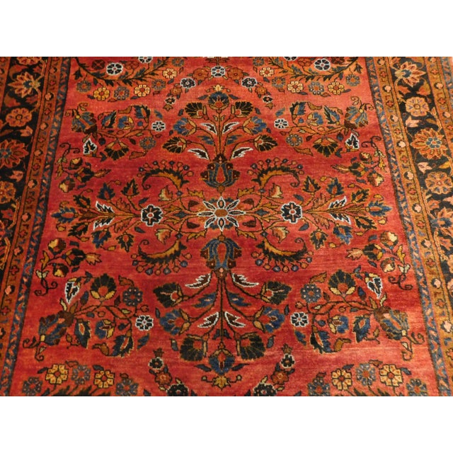 Antique Persian Kashan Rug With Manchester Wool and Silk. 4'5"x 7' For Sale - Image 9 of 13