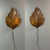 Beautiful large ceramic leaf wall sconces attributed to The Netherlands, 1980s. We currently have two sets of two pieces...