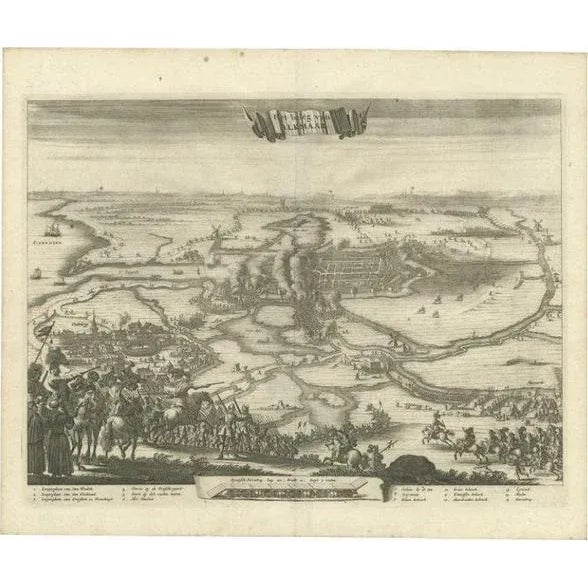 Paper Siege of Alkmaar, 1700, Paper For Sale - Image 7 of 7