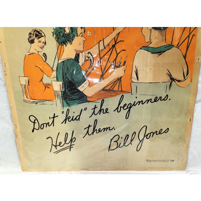 1920s famous original motivational poster by Bill Jones. Artist signed, Bil Pollock. These posters were a British work by...