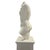 Cream 7' Tall Renaissance Style Male Bust Faux Marble Sculpture on Pedestal For Sale - Image 8 of 8