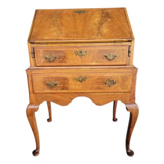 Antique Queen Anne Secretary Desk 19th Century For Sale