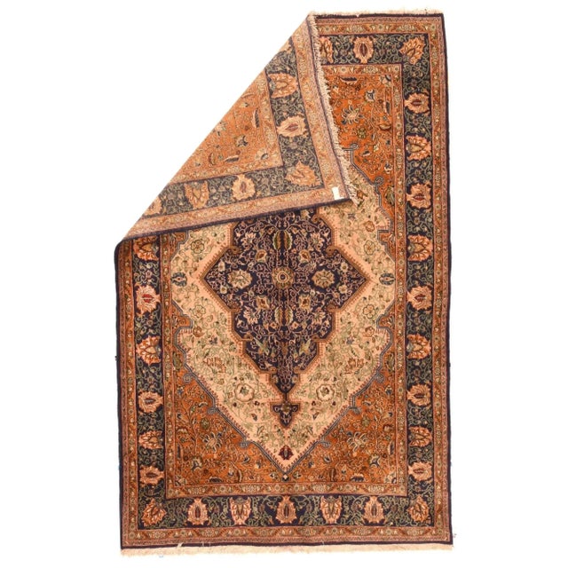 Vintage Qum Rug 5'3'' x 8'5''.