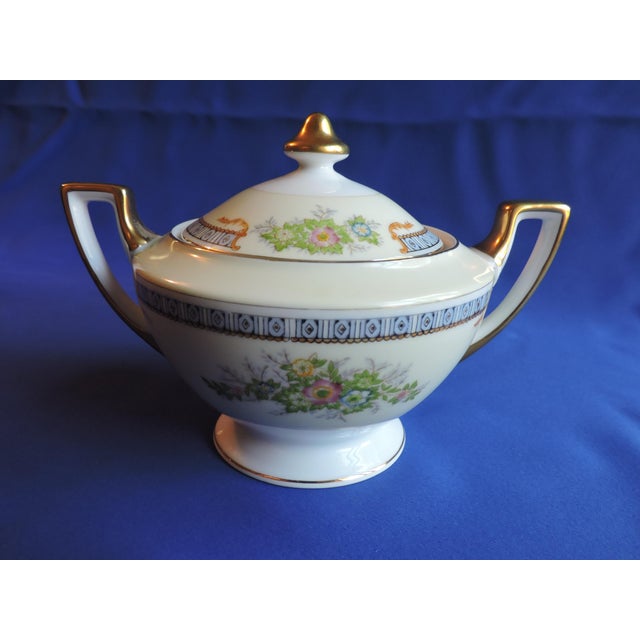 Circa 1930's Meito China Japanese Porcelain 20 Piece Tea Set Hand