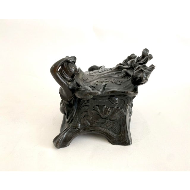 Gray 1900 French Art Nouveau Clara Pfeffer Vanity Box For Sale - Image 8 of 12