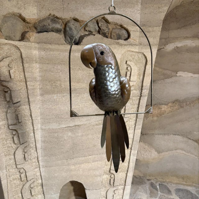 Mid-Century Modern Bustamante Style Parrot Hanging Sculpture For Sale - Image 10 of 13