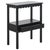 Black Heaven Scalloped Low Drawer Accent Table in Matte Black For Sale - Image 8 of 10