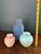 Blue Stunning Antique Coralene Vase Collection Set of 3 For Sale - Image 8 of 12