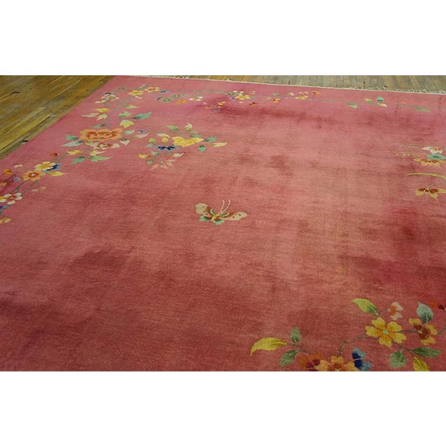 1930s Square Chinese Art Deco Carpet ( 11'8" x 12' - 355 x 365 cm ) For Sale In New York - Image 6 of 7