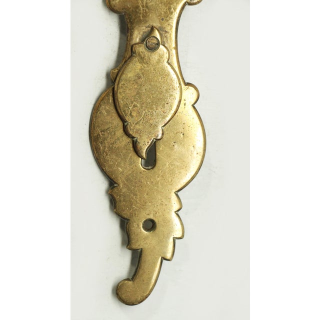 Traditional Brass 9.375 In. Back Plate With Extra Long Keyhole For Sale - Image 3 of 5