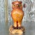 Coastal Vintage Coastal Wood and Rattan Owl For Sale - Image 3 of 8