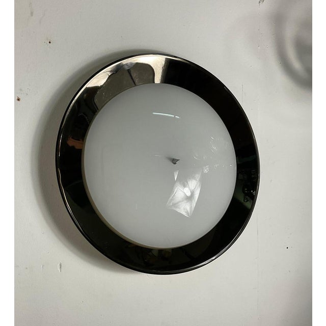 Metal and Glass Ceiling Light by Bruno Gatta for Stilnovo, 1970 For Sale - Image 4 of 18